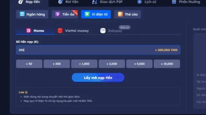 Quy Trình Nạp Tiền Bayclub 2026 Từ A Đến Z